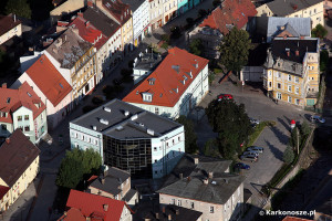 Kowary starówka z lotu ptaka